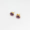 Boucles d'oreilles Boucles d'oreilles en or jaune et améthystes 58 Facettes 32394