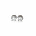 18k White Gold & Diamond Stud Earrings 58 Facettes