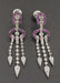 Boucles d'oreilles Boucles d'Oreilles Art Déco Diamants Rubis calibrés 58 Facettes A10220