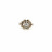 Ring 48 Solitaire Flower White Gold & Diamond 58 Facettes