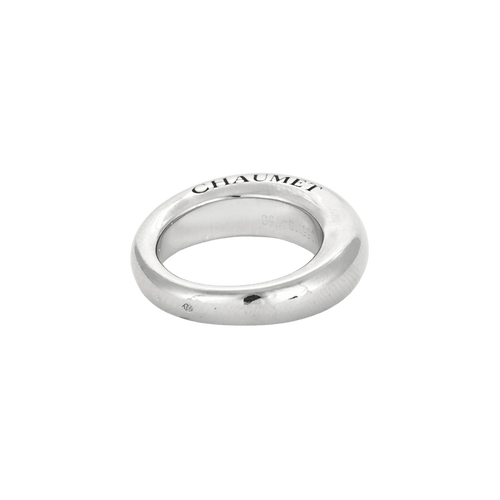 BAGUE JONC CHAUMET OR BLANC