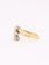Bague 52 Bague toi et moi or jaune diamants old mine cut 58 Facettes J608