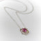Vintage Platinum Pink Sapphire and Diamond Necklace 58 Facettes A2003H