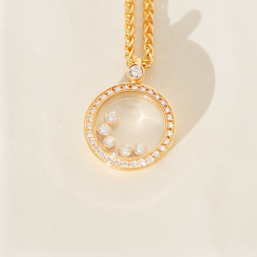 Collier Chopard - Collier Happy Diamonds en or 18 carats et diamants 0,66 ct 58 Facettes 3289