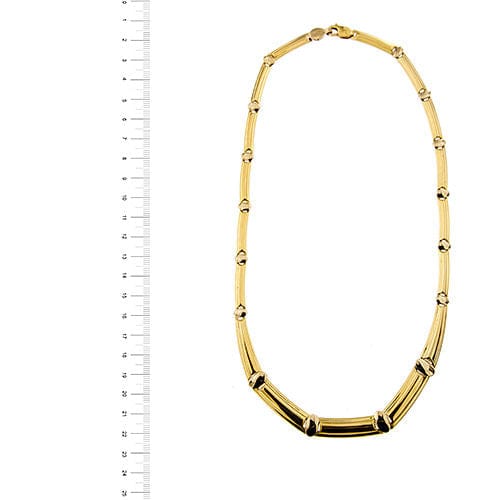 Collier Collier segmenté or jaune 58 Facettes 38156