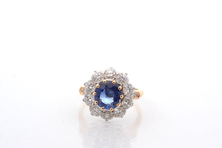 Bague 52 Bague saphir Birman de 2,19cts et diamants 58 Facettes 27236-27417-27461