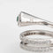 Bague 50 Bague spirale diamant émeraude bande enroulée en or blanc enroulée 58 Facettes G13464
