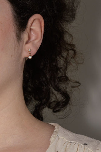 Boucles d'oreilles Boucles d'oreilles Puces Or rose Diamant 58 Facettes 3951644CN