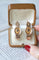 Boucles d'oreilles Boucles d'oreilles poissardes anciennes or rose et jaune et émail 58 Facettes
