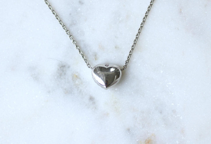 Collier Dior - Collier Happy Birth cœur opale et diamants en or blanc 18k 58 Facettes