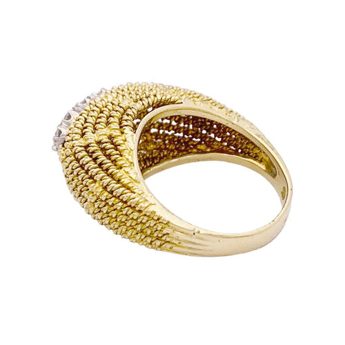 Bague 53 Bague or jaune, diamants. 58 Facettes 34007