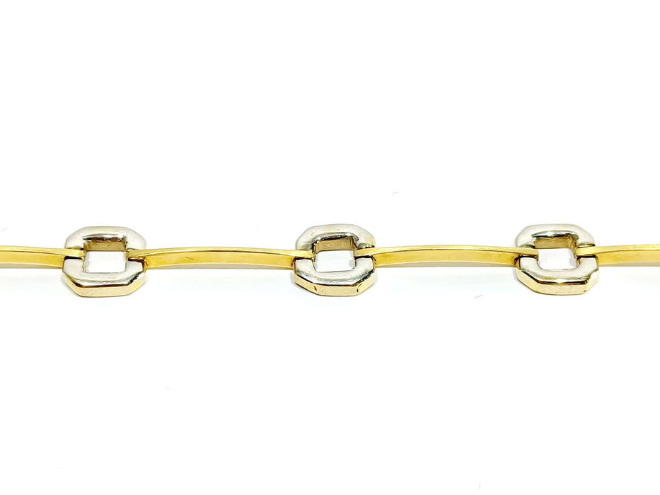 Bracelet Bracelet en or jaune et blanc 58 Facettes