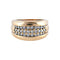 Bague 53.5 / Or Jaune / Diamants BAGUE JONC OR & DIAMANTS 58 Facettes BO/220057