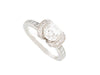 Ring 48 ring TIFFANY & CO ribbon white gold diamonds 0.88ct 58 Facettes 258788