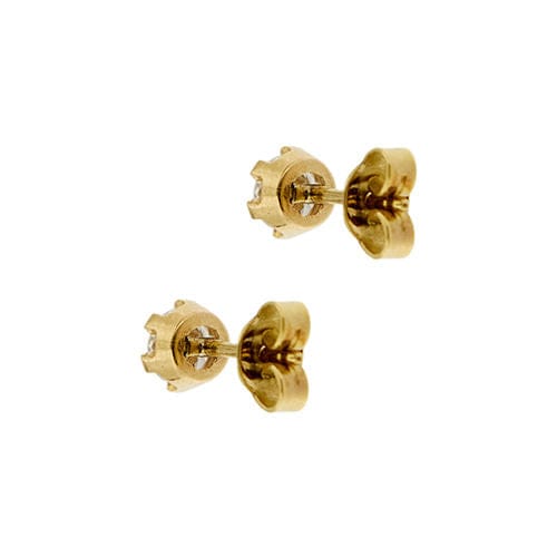 Boucles d'oreilles Boucles d'oreilles puces en or jaune serties de diamants de 0,76 ct 58 Facettes 19444