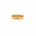Ring 52 Alliance Demi-Tour Yellow Gold and Diamonds 58 Facettes 26-GS33431-3