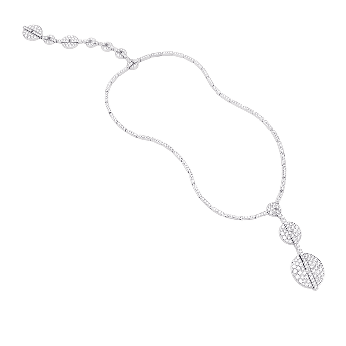 Collier Collier Haute Joaillerie Cartier "Himalia" or blanc, diamants. 58 Facettes 34325