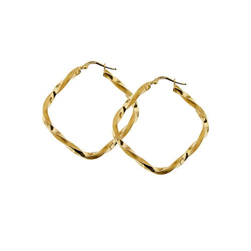 Boucles d'oreilles créoles Torchon