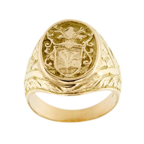 Bague 59 Bague chevalier pour homme avec blason 58 Facettes 33119