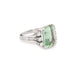 Bague 51 Bague tourmaline verte 9 carats diamants or blanc 58 Facettes B323