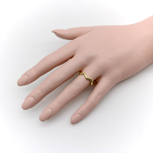 55 Tiffany & Co. - Vintage Gold Zig Zag Paloma Picasso Ring 58 Facettes A2006Q