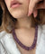 Collier Collier en améthyste à facettes 58 Facettes