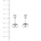Boucles d'oreilles Boucles d'oreilles point lumineux avec diamants 58 Facettes 418