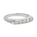 Bague 52 Bague Demi alliance Or blanc Diamant 58 Facettes 3389105CN