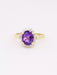 Bague Bague marguerite améthyste ovale diamants 58 Facettes J607