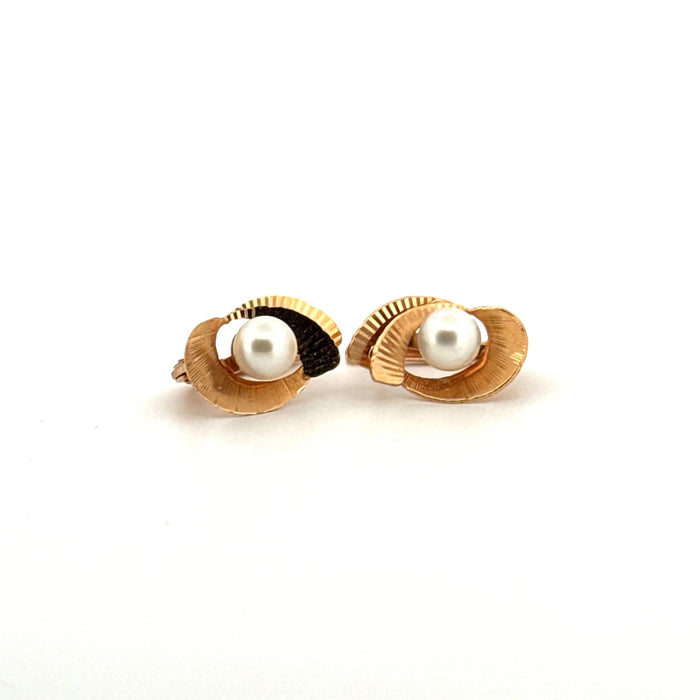 Boucles d'oreilles Dormeuses Or Jaune 18k & Perles 58 Facettes F2BO-GS29811-03