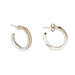 Boucles d'oreilles Cartier - boucles d'oreilles créoles vintage argent et or jaune 58 Facettes G13685