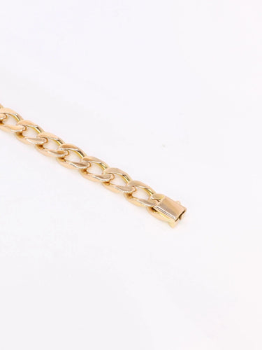 Bracelet Bracelet vintage maille gourmette plate or jaune 58 Facettes 1095.3