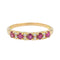 Bague 59 Bague Demi alliance Or jaune Rubis 58 Facettes 3090579CN