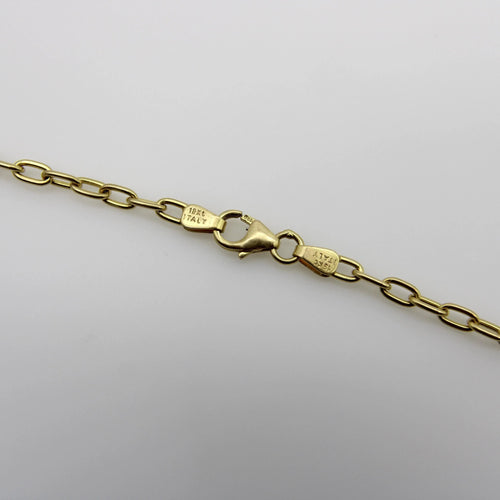 Collier Chaîne longue italienne à maillons ouverts en or jaune 58 Facettes A2000H