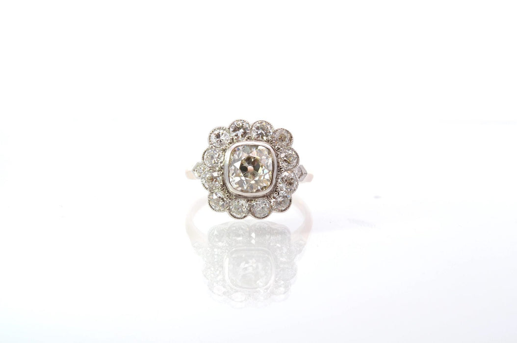 Bague 52 Bague vintage marguerite diamants 58 Facettes 25555-25815