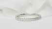 Bague 50 Demi alliance en or blanc et diamants 0.25ct 58 Facettes 32245