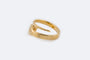 Bague 63 Bague spirale serpent en or jaune avec émeraudes et diamants 58 Facettes ANL779