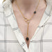 Necklace Pomellato necklace, "Nudo", pink gold, obsidian, black diamonds. 58 Facettes 33631