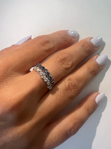 Bague 54 Bague fine demi alliance diamant 58 Facettes ME-R-02