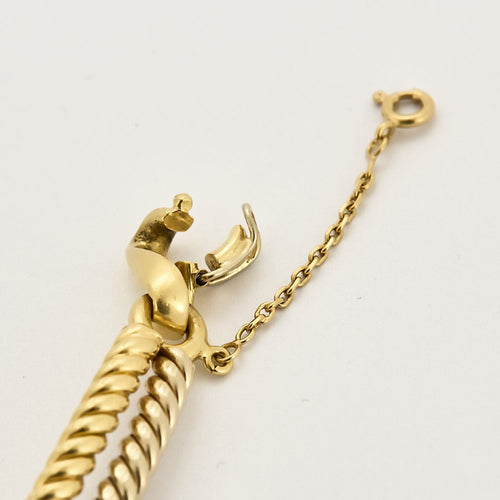 Bracelet Bracelet en or blanc et jaune 58 Facettes CHA5703