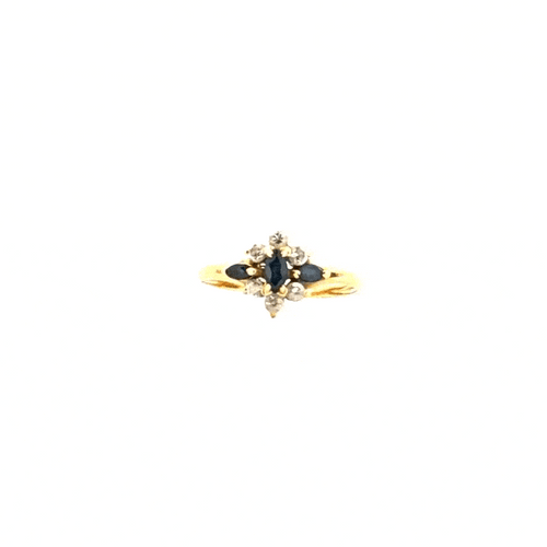 Bague 51 Bague Or Jaune Diamants & Saphirs 58 Facettes 38-GS35638-4