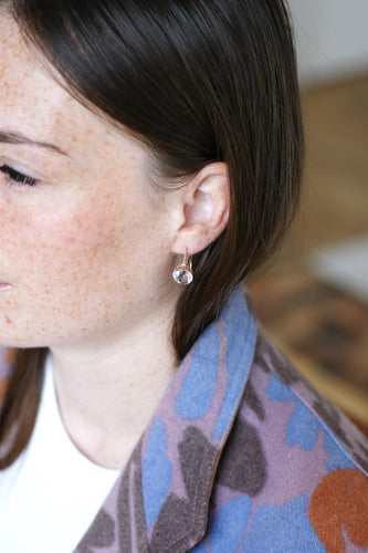 Boucles d'oreilles Boucles d'oreilles Poissardes rondes améthystes sur or rose 58 Facettes