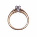Ring 54 Solitaire Yellow Gold & Diamond 58 Facettes