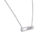 Necklace Messika “Move” necklace in white gold, diamonds. 58 Facettes 33638