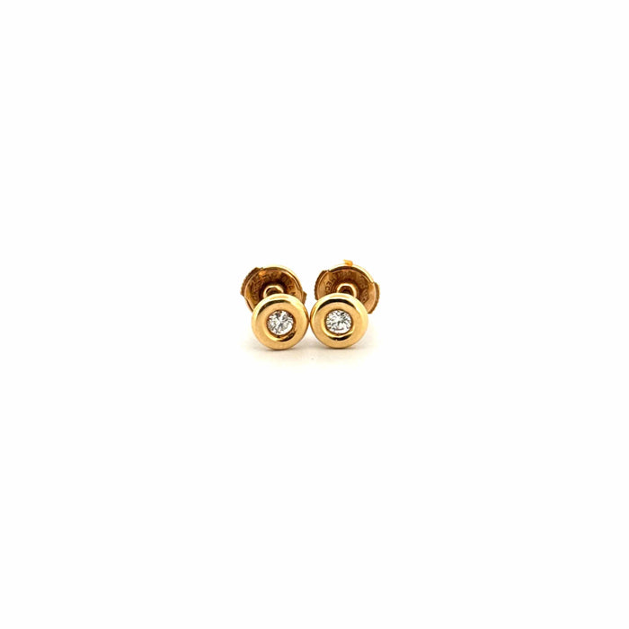 Boucles d'oreilles Puces d'oreilles or jaune 18k & Diamants 58 Facettes B4BO-GS37209-2