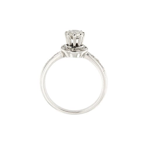 Bague 55 Bague solitaire avec diamants 0,84 ct 58 Facettes 36977