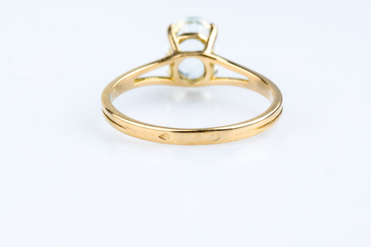 Bague 53 Bague or jaune, aigue-marine 1,11 ct 58 Facettes BGAIGCC1145-107