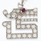 Pendentif CARTIER - Le Baiser du Dragon - Pendentif en or blanc carats, diamants et rubis 58 Facettes