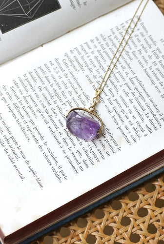 Pendentif Pendentif Sceau Ancien Pivotant Améthyste sur Or Jaune 58 Facettes