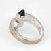 Bague 53 Bague Menotte Onyx de Cartier en or blanc 18 carats 58 Facettes G13580